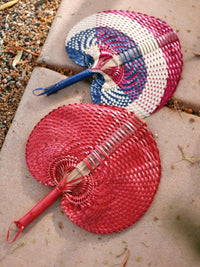 Balinese Woven Hand Fan "Cali" - Diazza