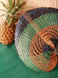 Balinese Woven Hand Fan "Tropica" - Diazza