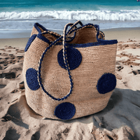 BISCOTTY — Madagascar Handmade Raffia Bucket Beach Tote Bag, Natural - Diazza