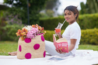 BISCOTTY — Madagascar Handmade Raffia Bucket Beach Tote Bag, Natural - Diazza