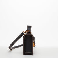 Black Purse Leather Small Crossbody Bag SUSU