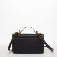 Black Purse Leather Small Crossbody Bag SUSU