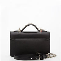 Studded Small Leather Crossbody Bag Black Purse SUSU