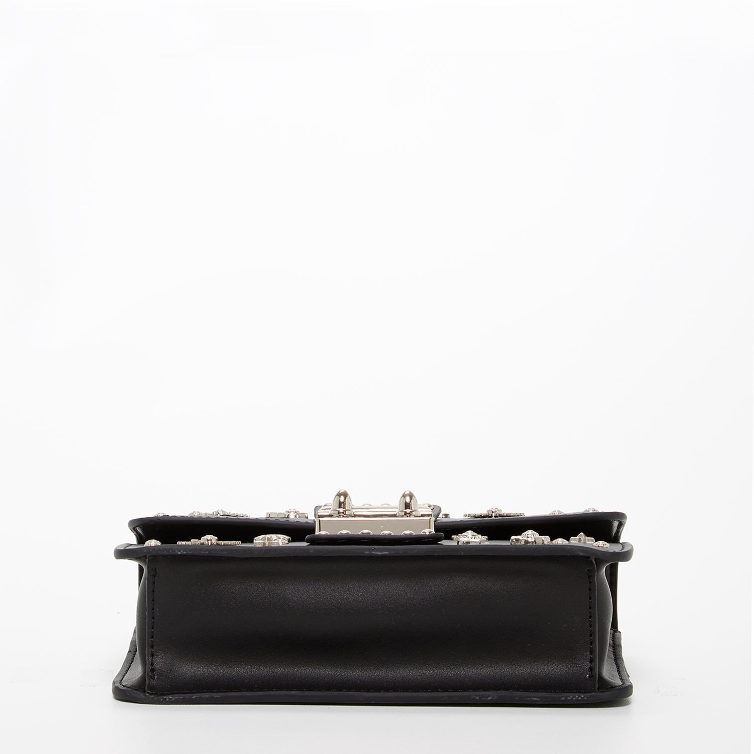Studded Small Leather Crossbody Bag Black Purse SUSU
