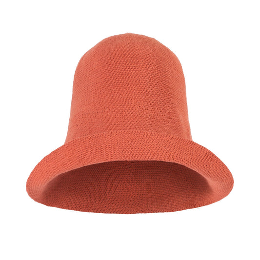 BLOOM Crochet Hat In Burnt Sienna - Diazza