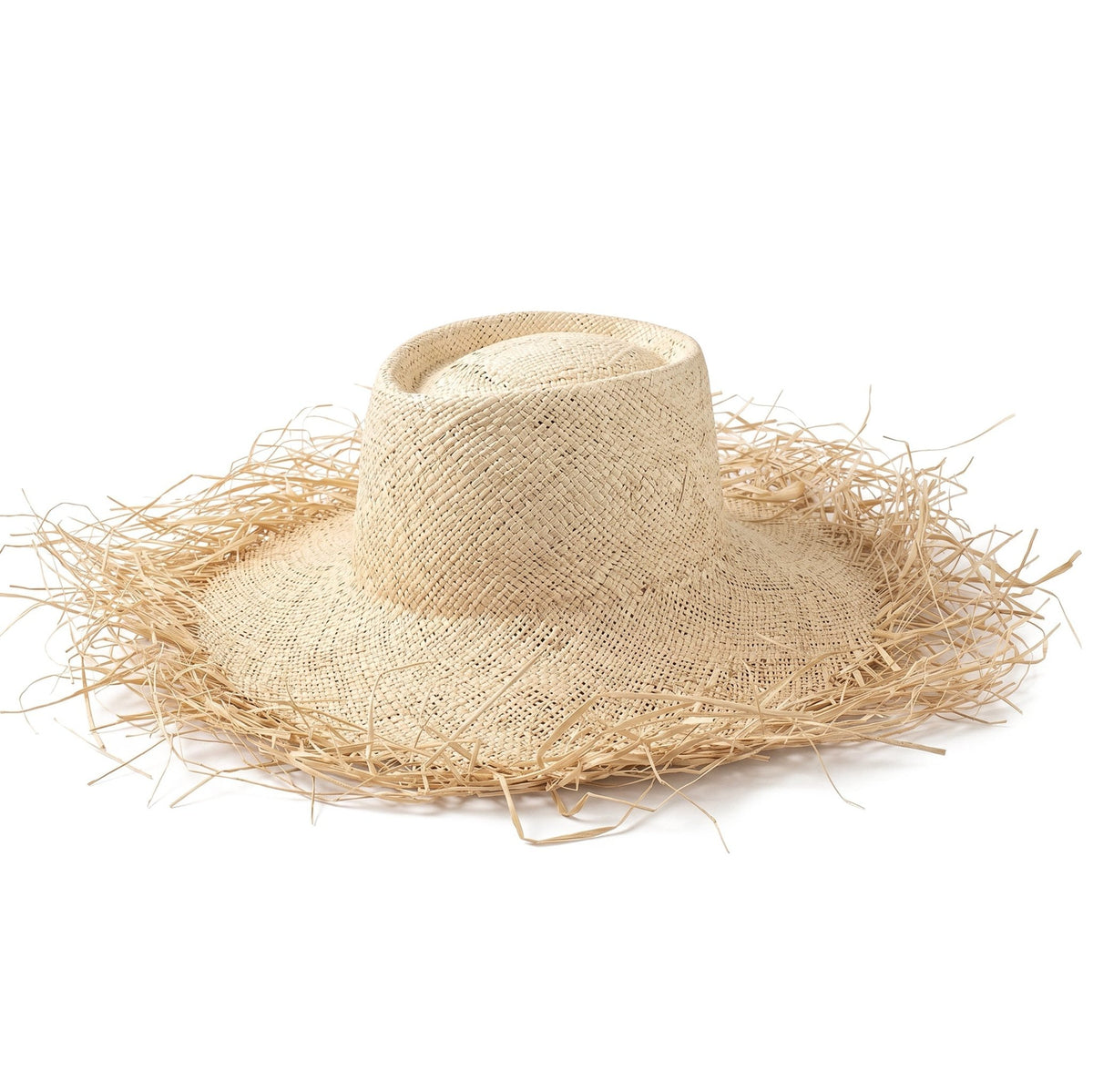CATALINA Frayed Straw Hat — Natural - Diazza
