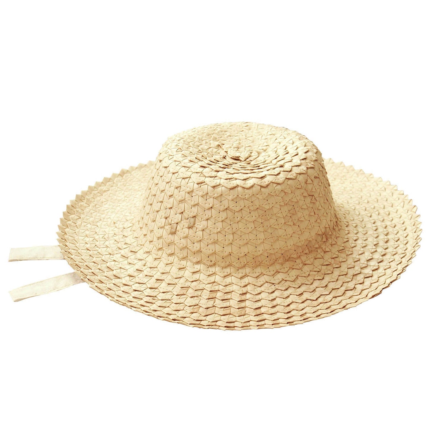 CELESTE Woven Straw Hat In Natural Beige - Diazza