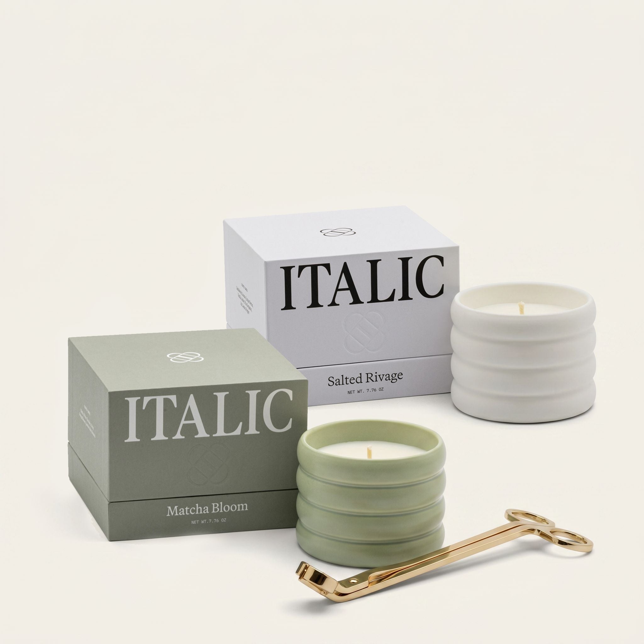 Ceramic Candle & Wick Trimmer Set - Diazza