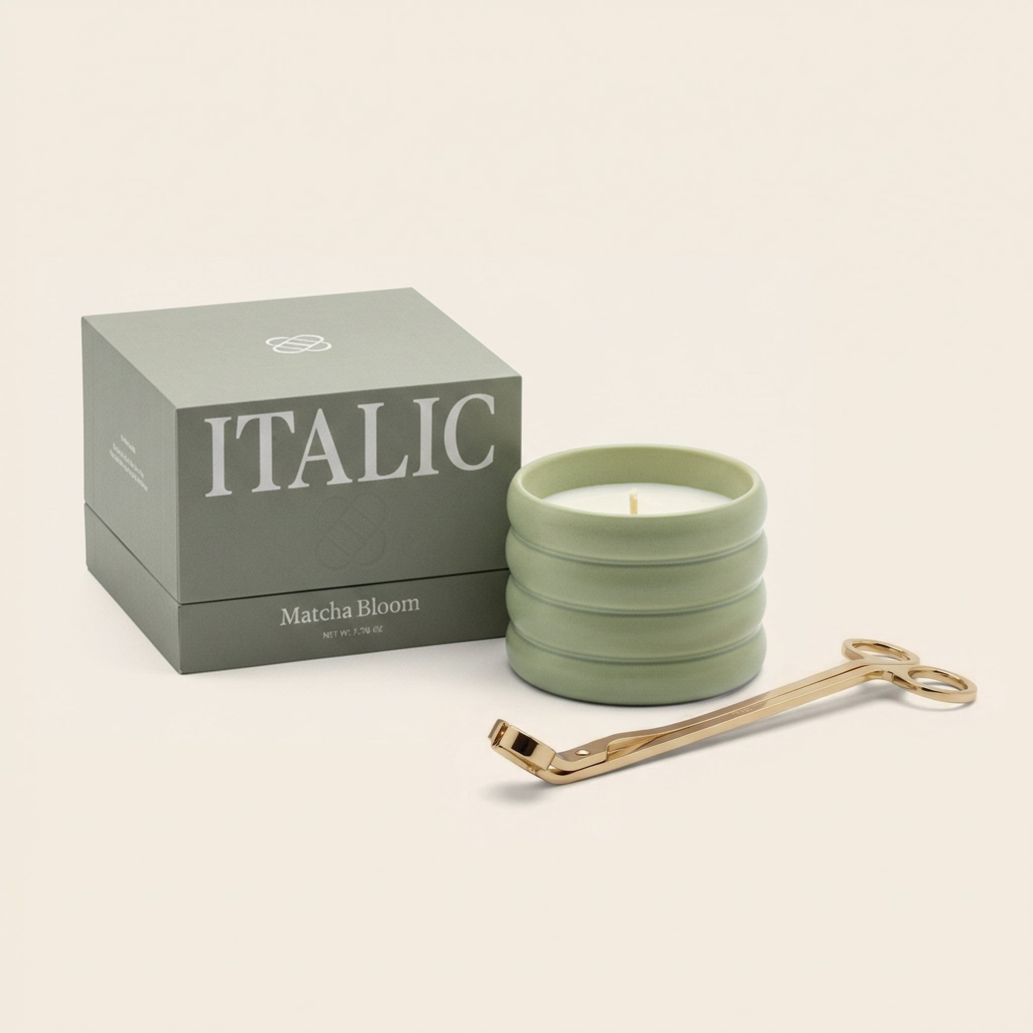 Ceramic Candle & Wick Trimmer Set - Diazza