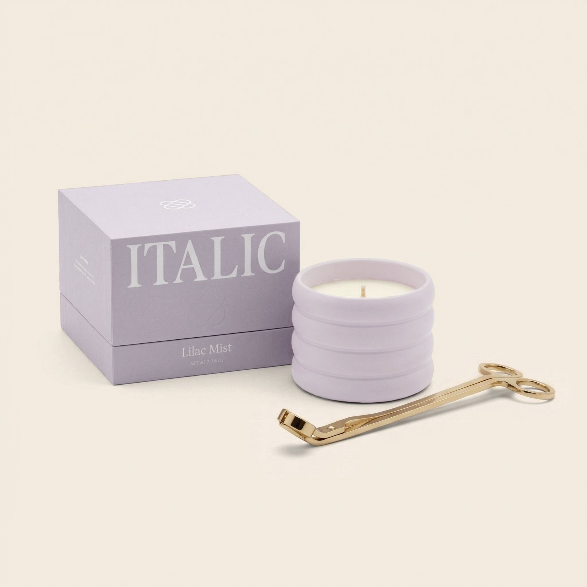Ceramic Candle & Wick Trimmer Set - Diazza