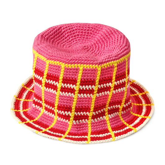 DERBY Plaid Crochet Hat - Diazza