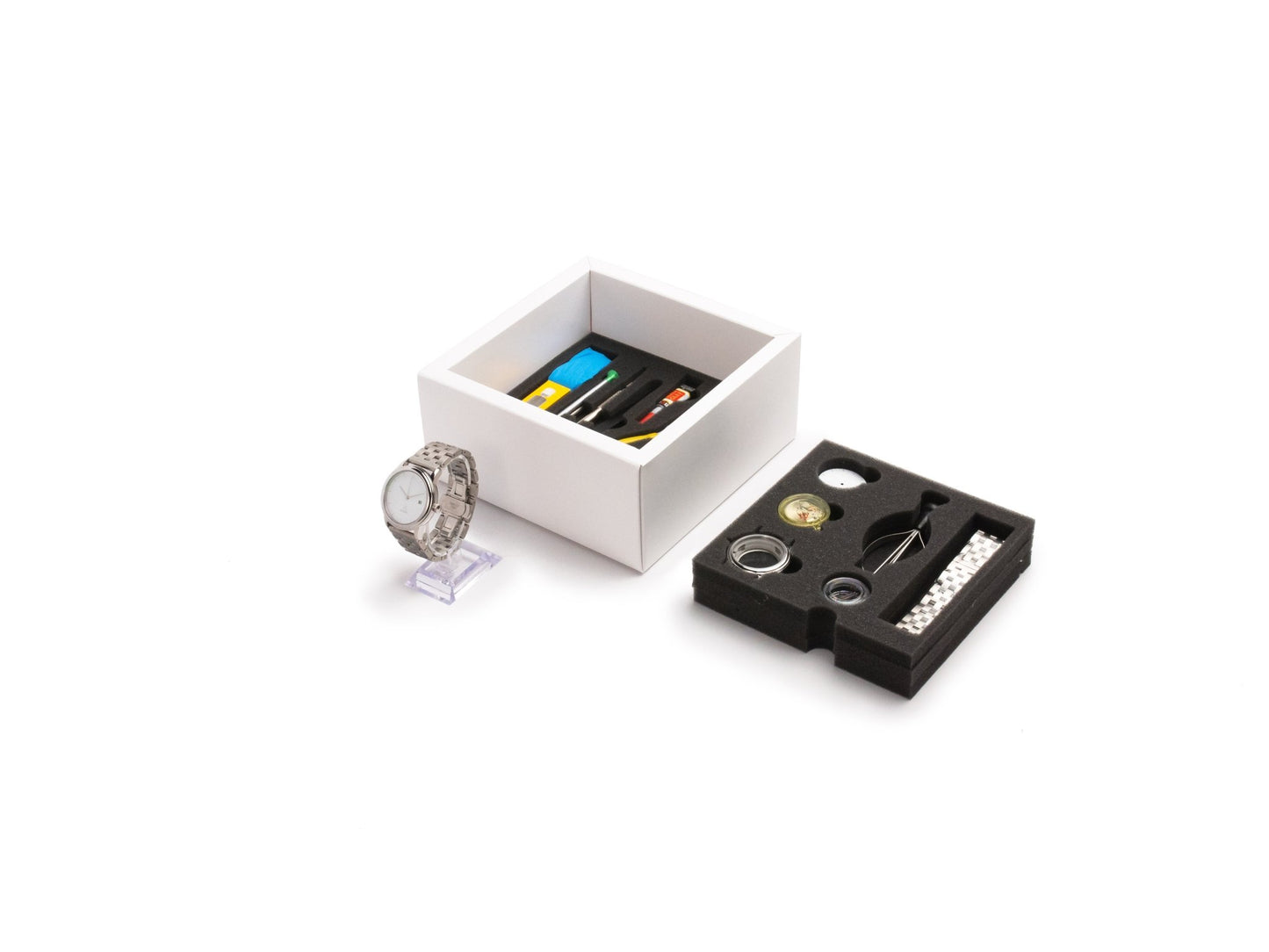 DIY Automatic Watch Kit - Newton Contemporary 40mm - Complete Watchmaking Set with Miyota Movement - Diazza