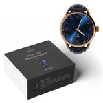 DIY Mechanical Watch Kit - Galileo Blue 44mm - Complete Watchmaking Set with ETA Movement - Diazza