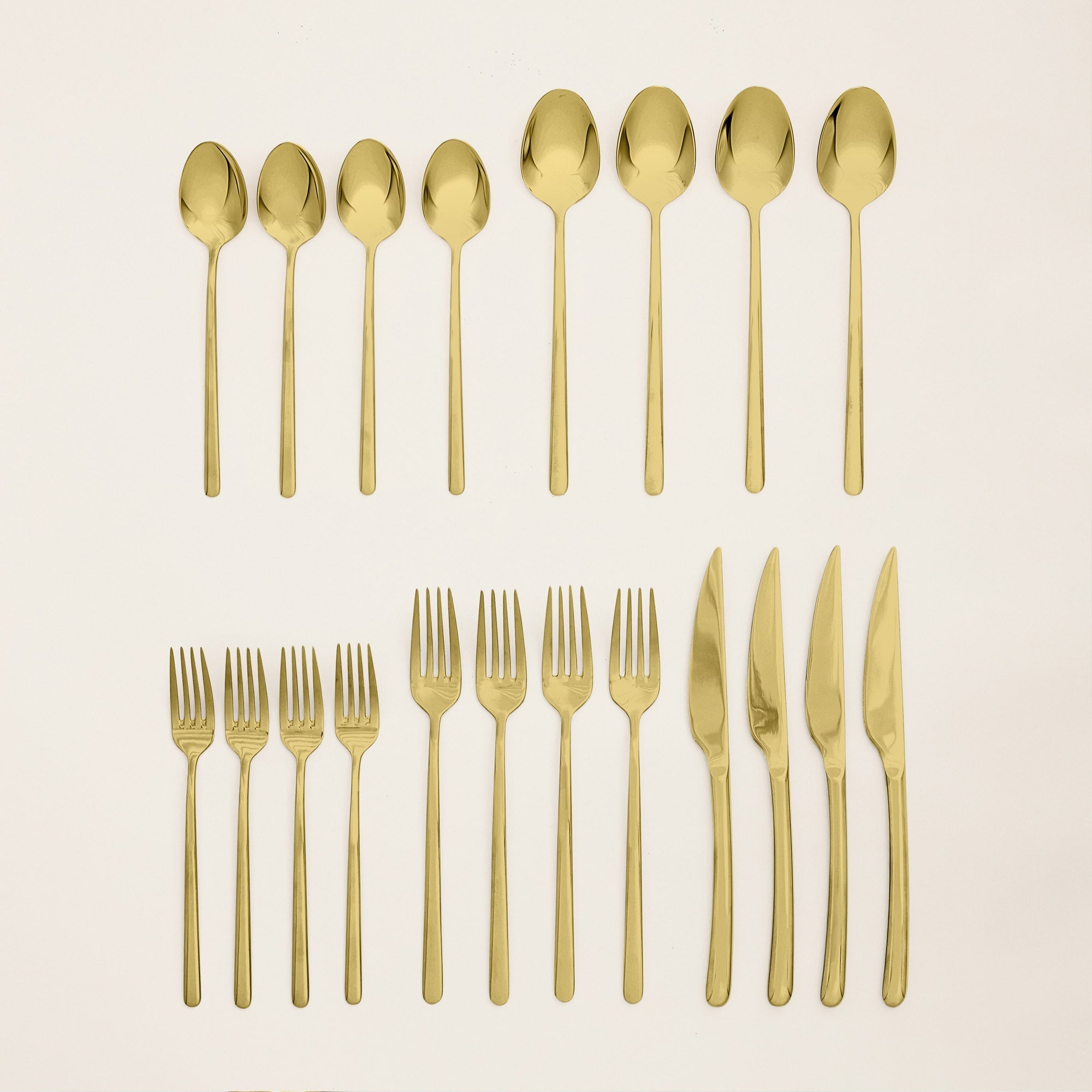 Emilia Mirror 20 - Piece Flatware Set - Diazza