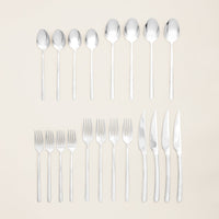 Emilia Mirror 20 - Piece Flatware Set - Diazza