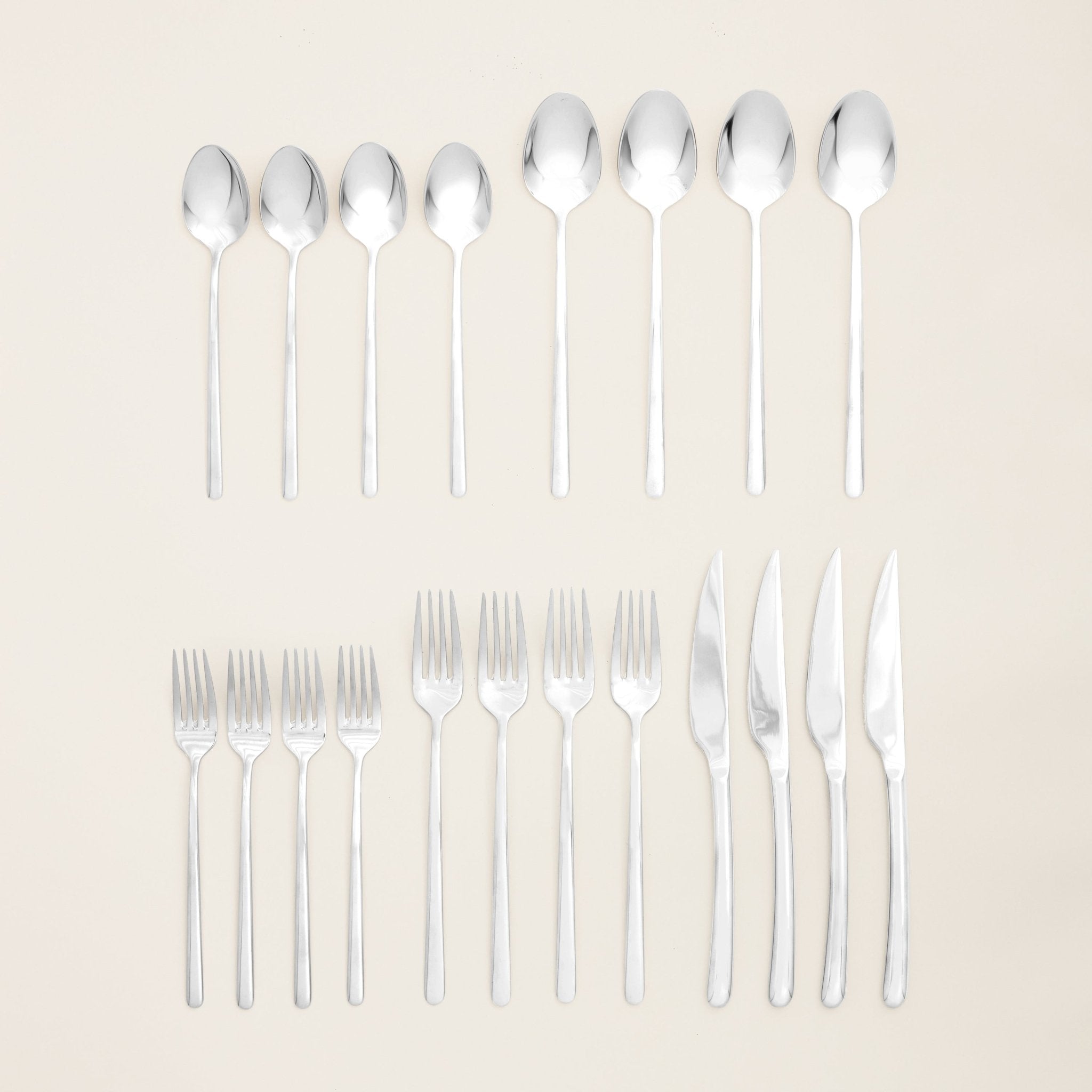 Emilia Mirror 20 - Piece Flatware Set - Diazza