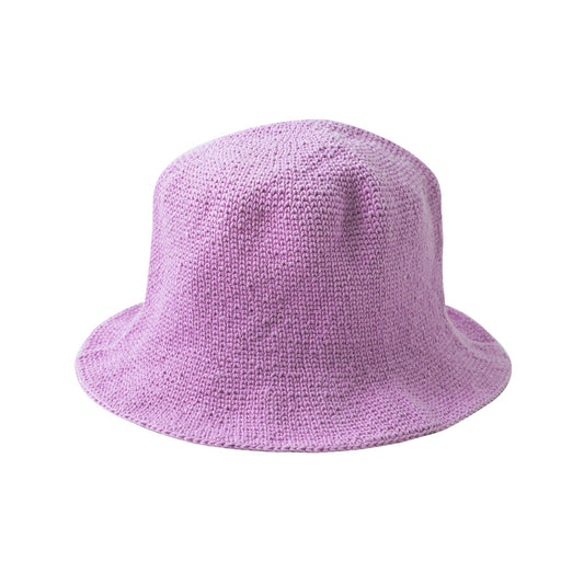 FLORETTE Crochet Bucket Hat In Lilac Purple - Diazza