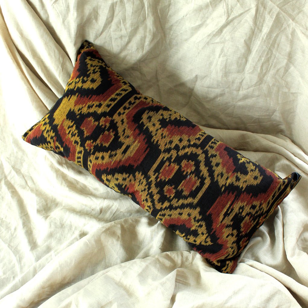 Handwoven Decorative Lumbar Pillow "Java Tribe" - Diazza