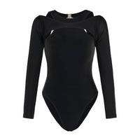 JUPITER Open - back Recycled Two - piece Swimsuit In Black - Diazza