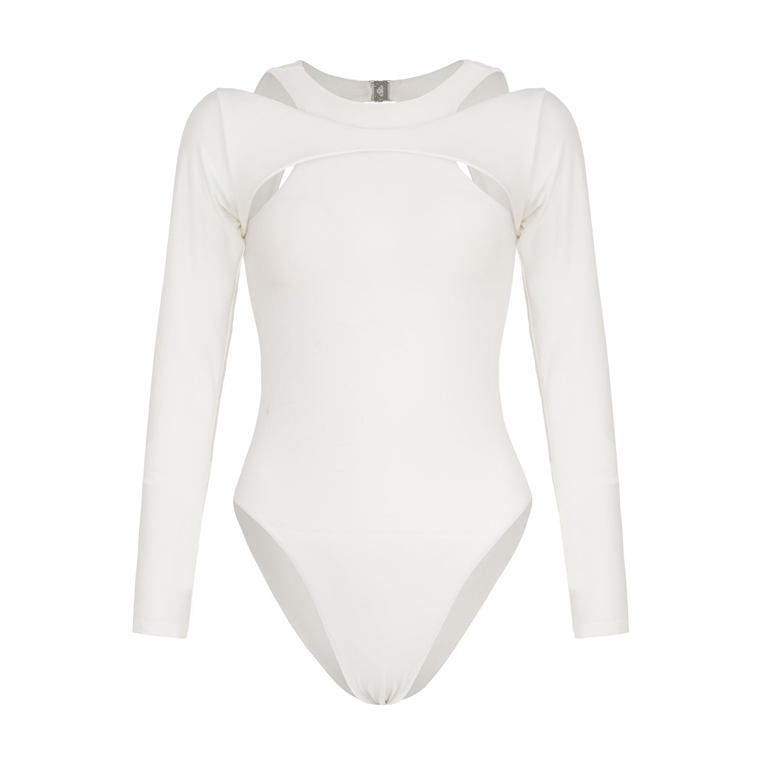 JUPITER Open - back Recycled Two - piece Swimsuit In White - Diazza