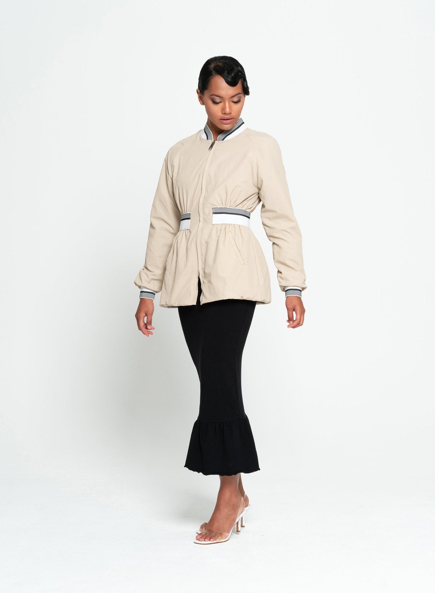 KAMALA Recycled Feminine Bomber Jacket - Diazza
