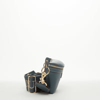 Chest Sling Bag Shoulder Sling Bag Small Blue Leather Crossbody SUSU