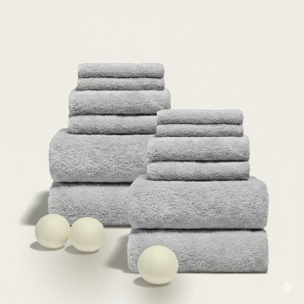Ultraplush Australian Cotton Towels Family Set Italic
