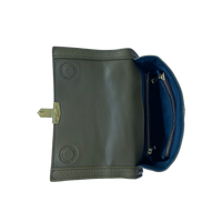 Leather Backpack for Women Convertible Crossbody Bag Olive Green Purse SUSU