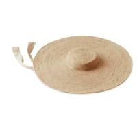 LOLA Wide Brim Jute Straw Hat In Natural Beige - Diazza