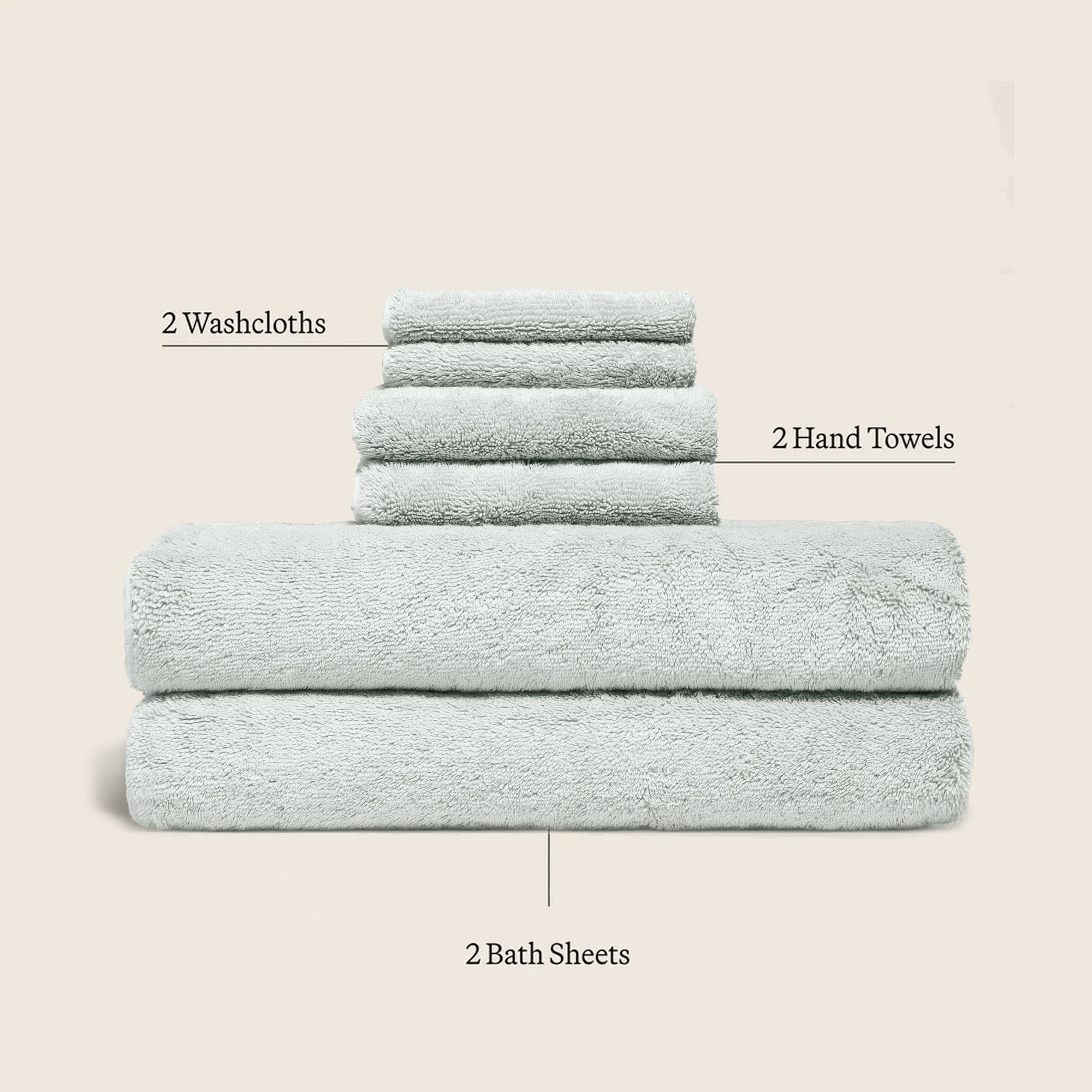 Ultraplush Australian Cotton Towels Luxe Set Italic