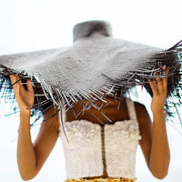 MARIGOLD Hand - embroidered Ribbon Bustier Top In White - Diazza