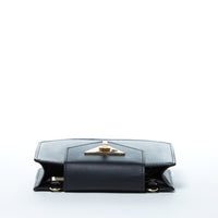 Mini Crossbody Bag Black Leather Purse Wristlet Women's Handbag SUSU
