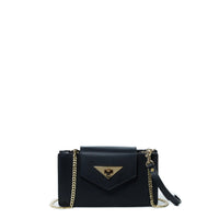 Mini Crossbody Bag Black Leather Purse Wristlet Women's Handbag SUSU