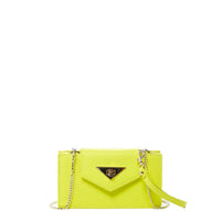 Bright Yellow Mini Crossbody Purse Chain Strap Leather Wristlet Women's Handbag SUSU