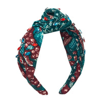 MERAK Peacock Batik Crystals Headband - Diazza