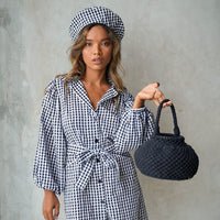 NAGA Macrame Bucket Bag In Black - Diazza
