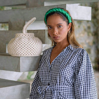 NAGA Macrame Bucket Bag In Off White - Diazza