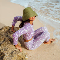 NAOMI Jute Clochet Straw Hat in Matcha Green - Diazza