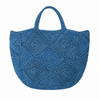 NICO Handwoven Raffia Tote Bag - Diazza