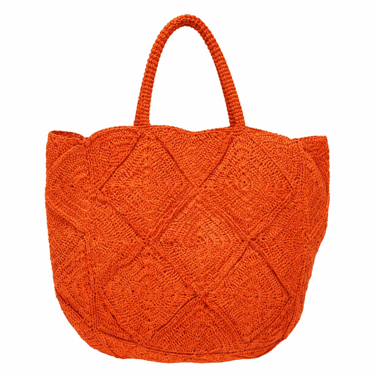 NICO Handwoven Raffia Tote Bag - Diazza