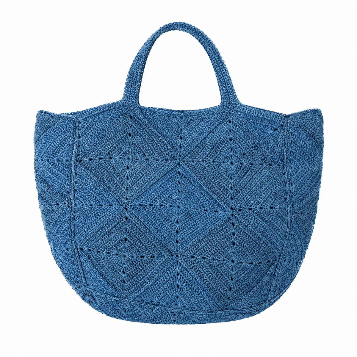 NICO Handwoven Raffia Tote Bag - Diazza