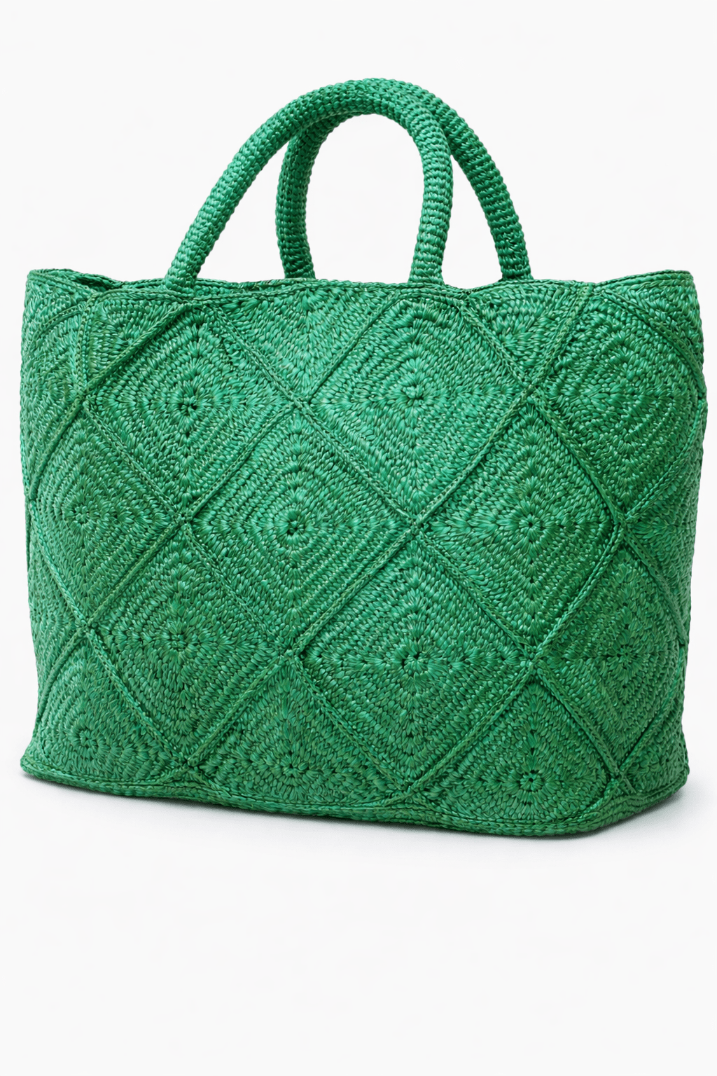 NICO — Handwoven Raffia Tote Bag, Natural - Diazza