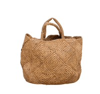 NICO — Handwoven Raffia Tote Bag, Natural - Diazza