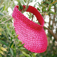 Pandan Visor Hat - Pink - Diazza