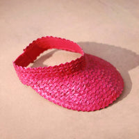 Pandan Visor Hat - Pink - Diazza
