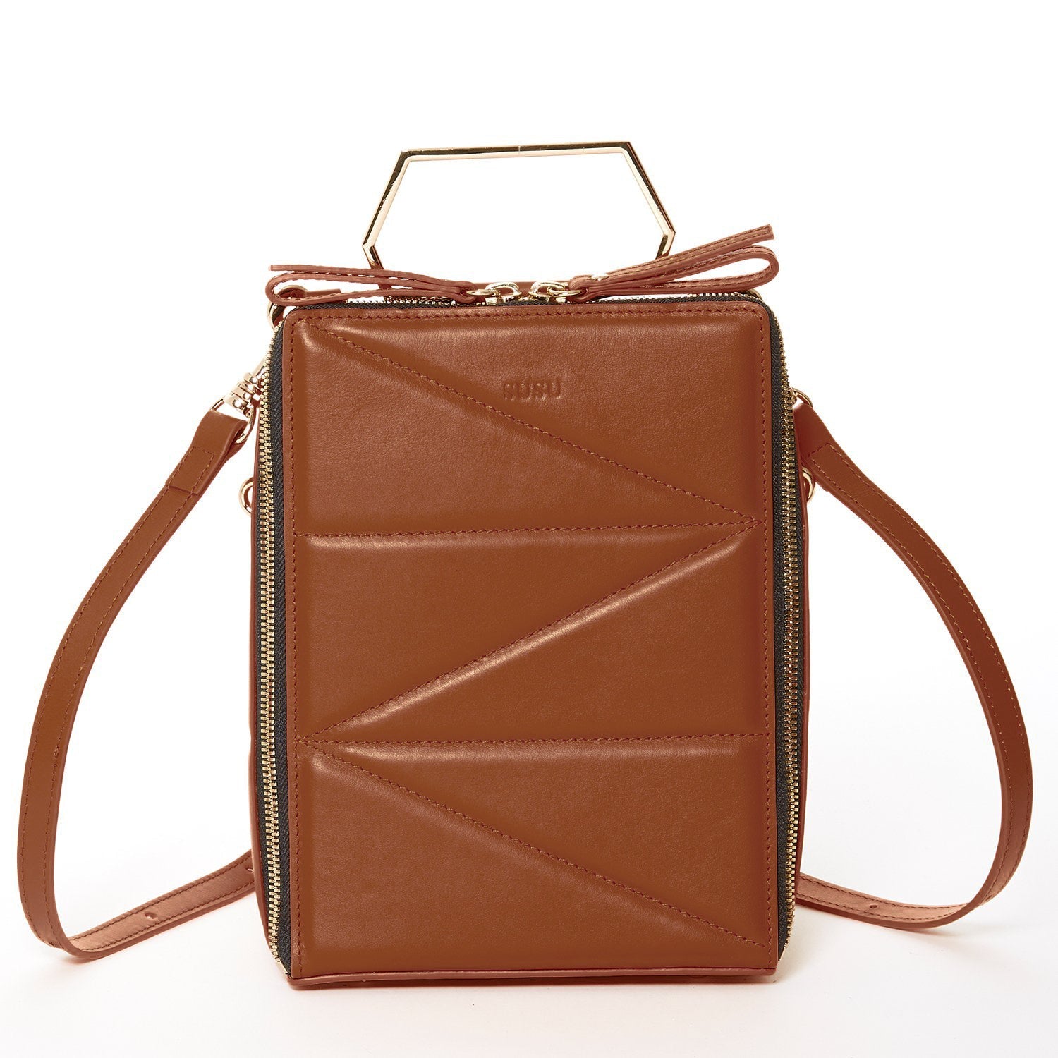 Brown Leather Backpack Purse for Women Unique Convertible Crossbody Bag SUSU