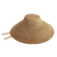 REIGN Jute Straw Hat In Nude Beige - Diazza