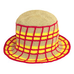 SCHOOLGIRL Plaid Crochet Hat - Diazza
