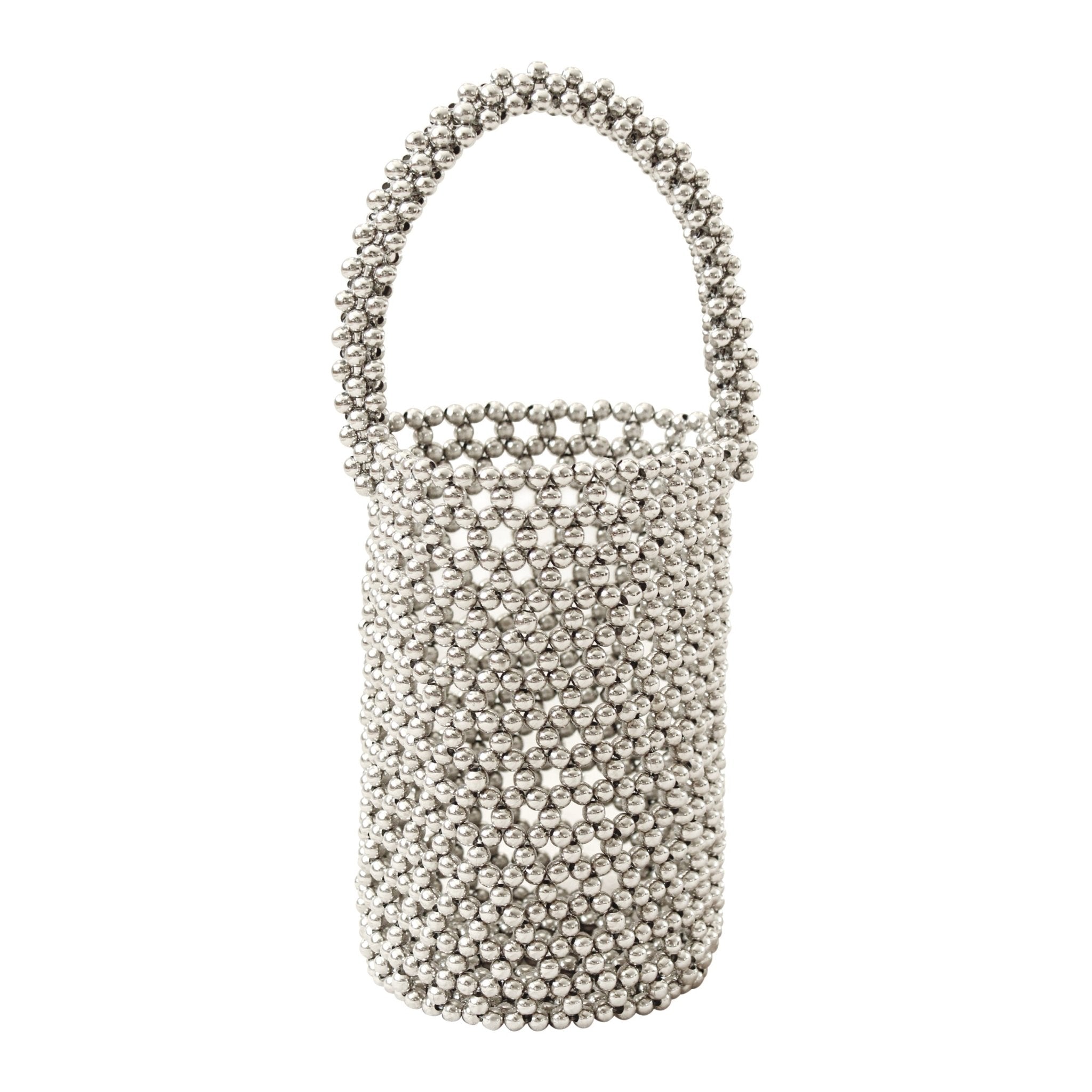 SILVA Metallic Beads Bucket Bag - Diazza