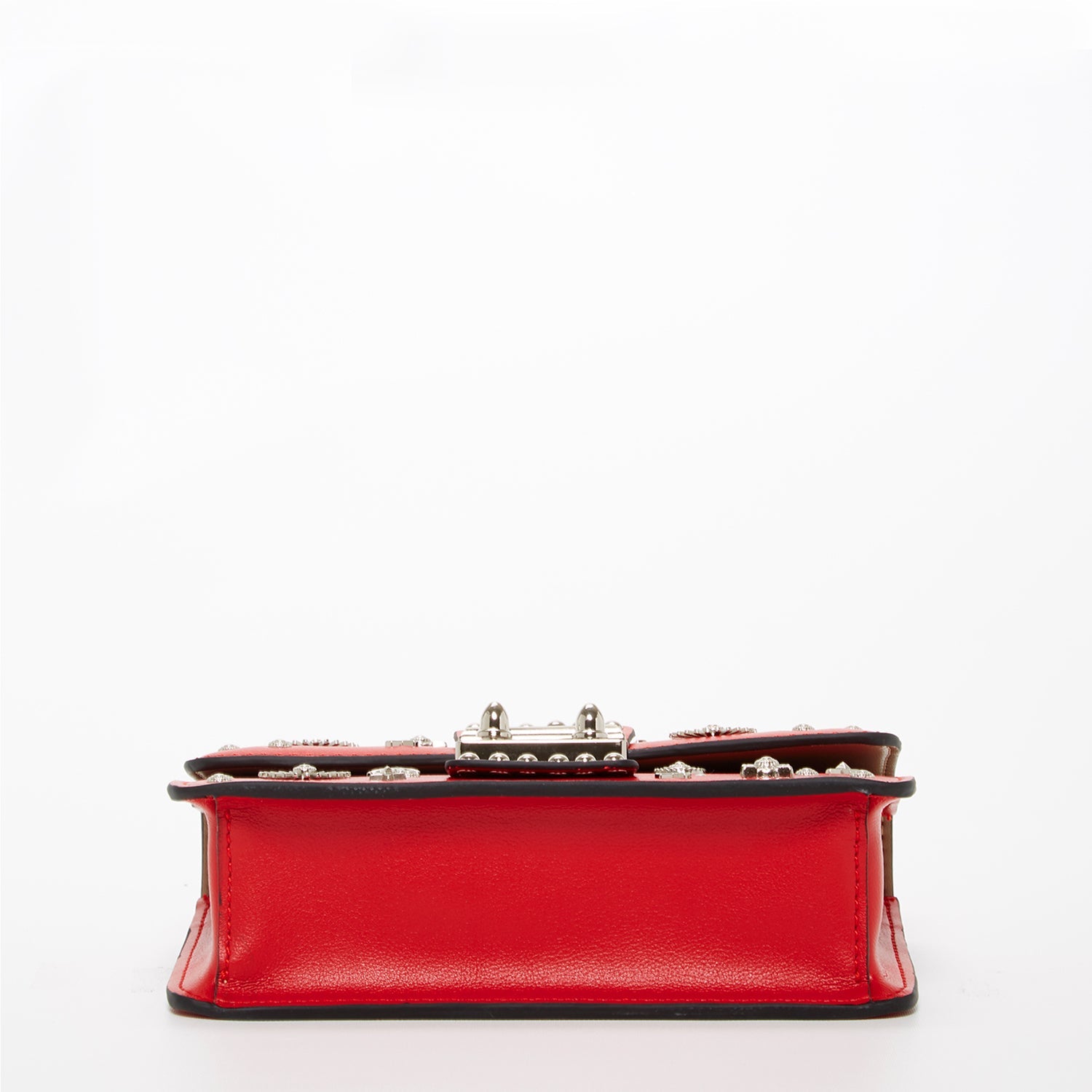 Studded Small Leather Crossbody Bag Red Purse SUSU